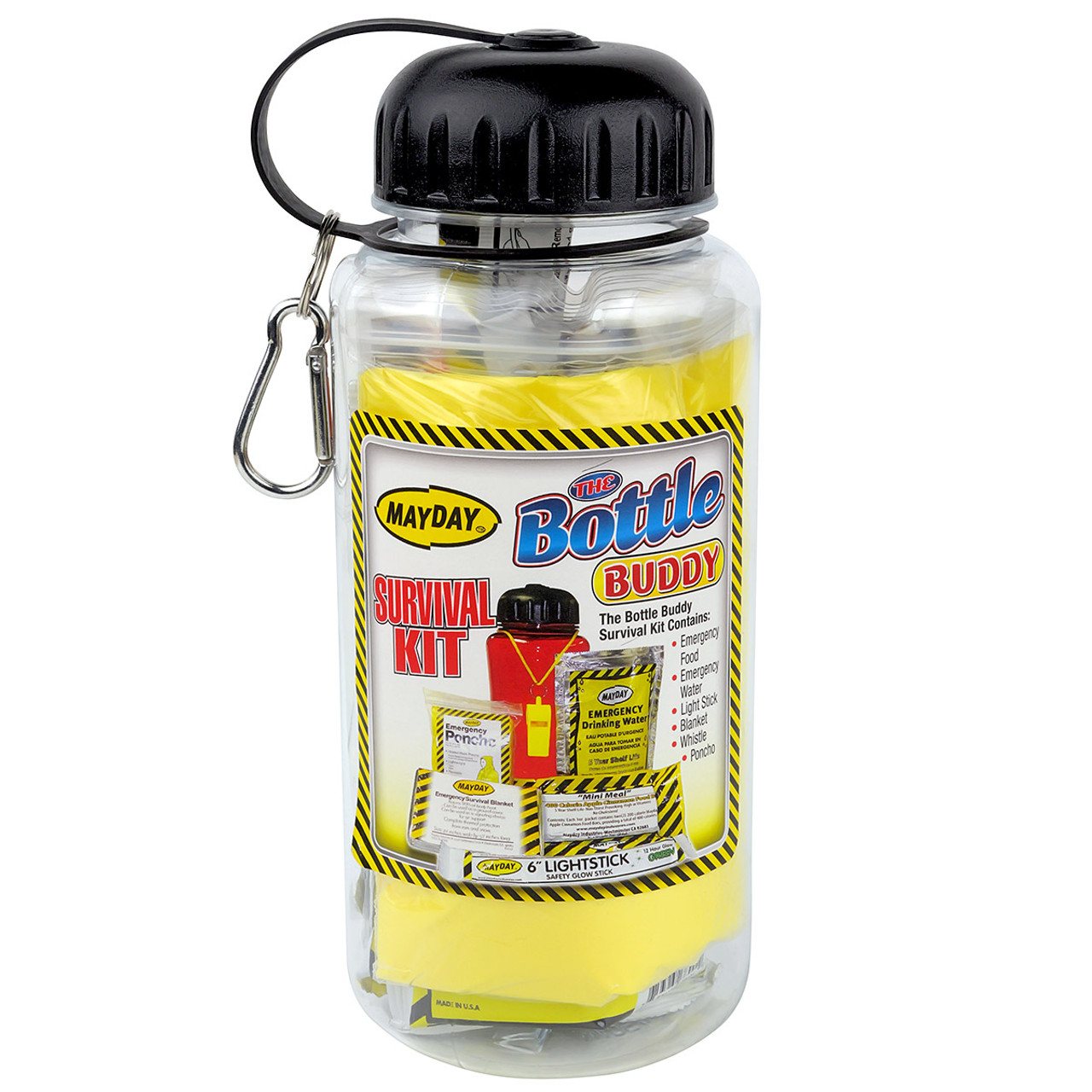 Mayday bottle buddy survival kit water bottle emergency